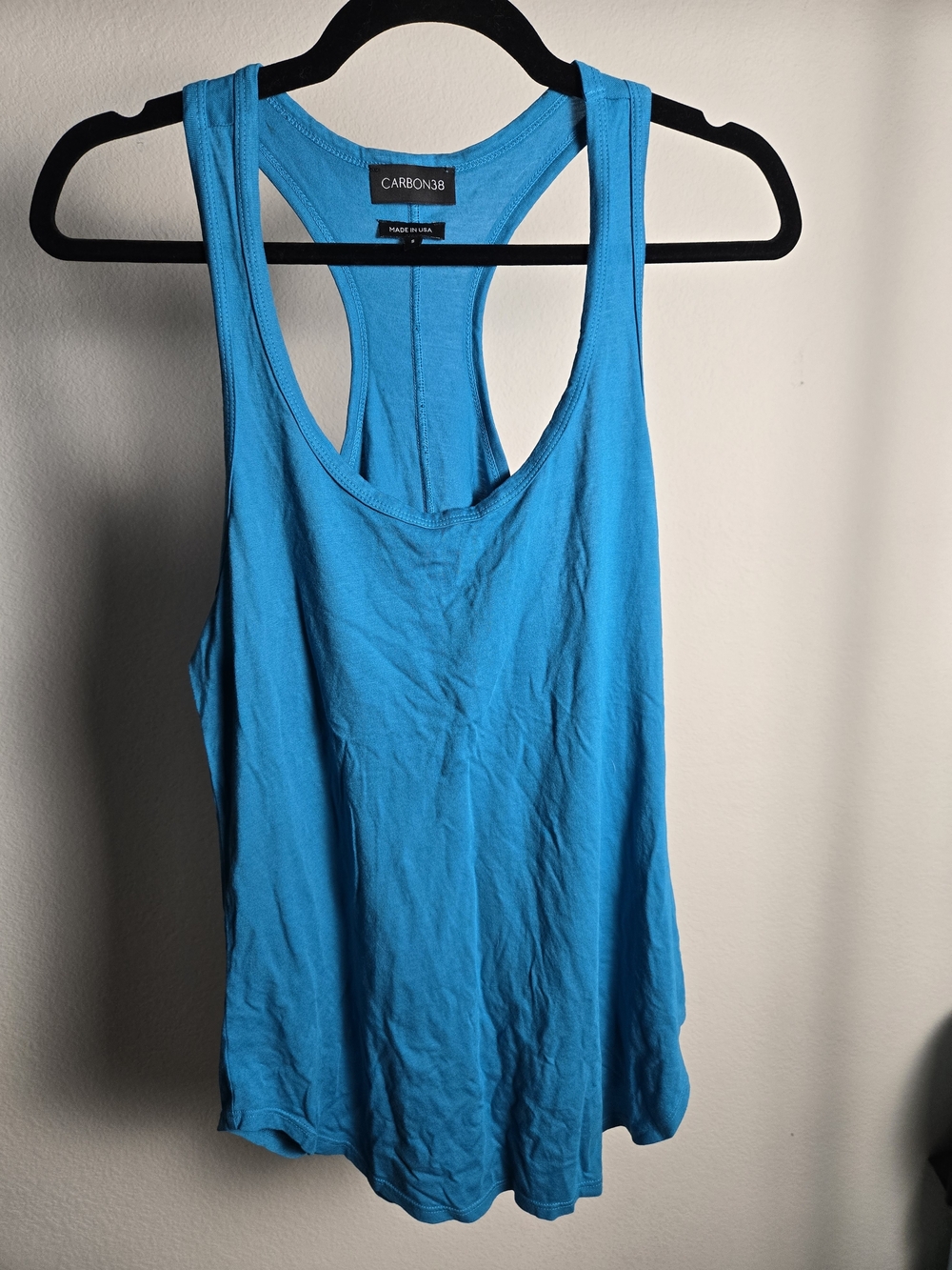 Carbon38 Bright Turquoise Racerback Tank